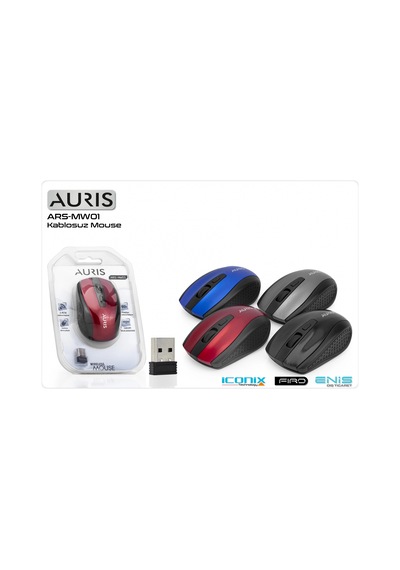 Mouse Kablosuz Qtop Ars-mw01 Kırmızı Standart