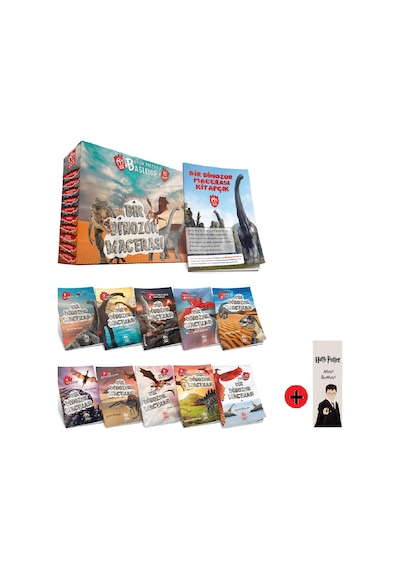 2. 3. 4. Sınıf Hikaye Kitabı Seti Model Yayınları Bir Dinozor Macerası + Kişiye Özel İsimli Harry Potter Kitap Ayracı