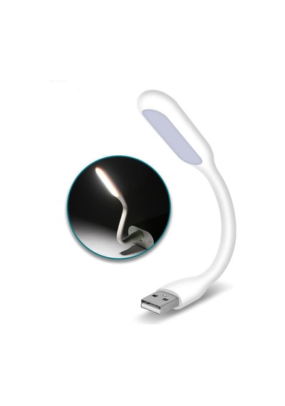 Usb Led Lamba Katlanabilir Pc Laptop Klavye Aydınlatma Esnek Bükülebilir Powerbank/bilgisayar/laptop Gibi Usb Bağlantısı Olan Cihazlarda Kullanabilirsiniz Beyaz