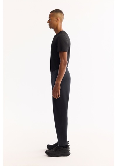 Avva Erkek Siyah Beli Lastikli Soft Touch B-stretch Teknik Kumaş Comfort Fit Eşofman Altı A52y3415