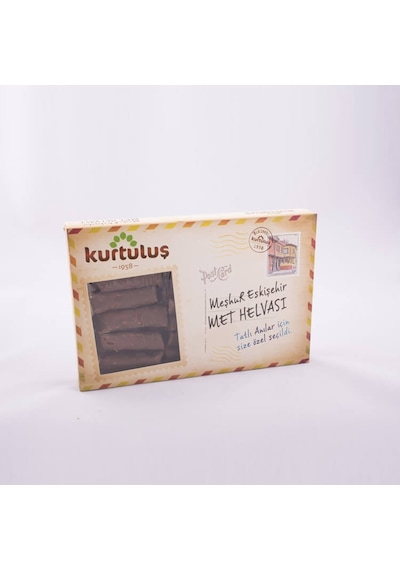 Kurtuluş Kuruyemiş Özel Kutu Met Helvası Çikolata Kaplı 500 G