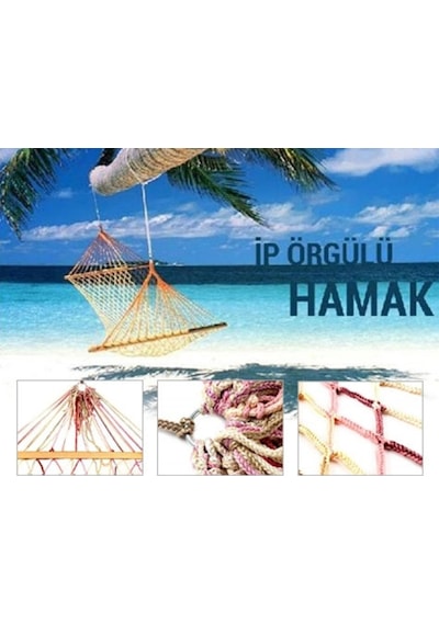 Ip Örgülü Ahşap Hamak (529961193)