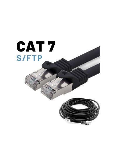 Irenis CAT7 Kablo S/FTP LSZH Ethernet Network Lan Ağ Kablosu 2 M-Siyah