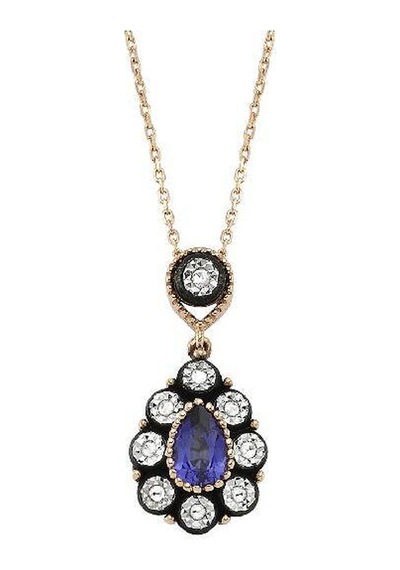 Altınbaş Elmas Safir Kolye N11.492