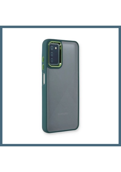 Bezos Samsung Galaxy A03s Kılıf Dora Kapak - Haki Yeşil Agc