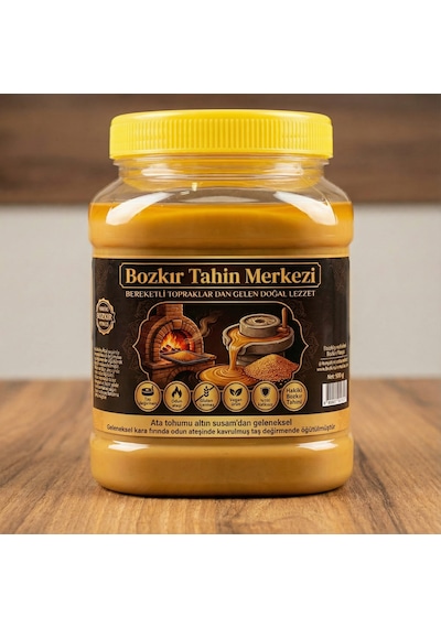 Bozkır Tahin Merkezi Yerli Ata Tohumu Altın Susam Doğal Tahini Kavrulmuş 930 G