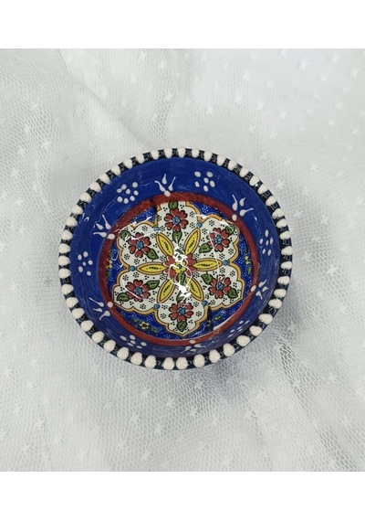 Çini 8 Cm Çerezlik Kase Sosluk Sunumluk Kahvaltılık Çok Renkli