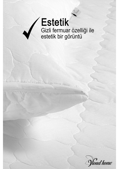 Vionel Home %100 Pamuk Kapitone 2’li Yastık Koruyucu Kılıf 50 x 70 CM