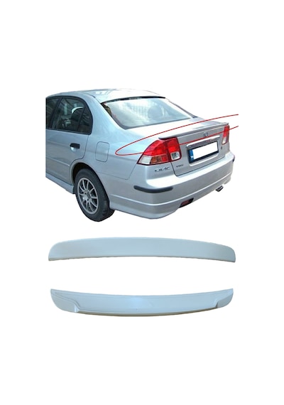 Vtec2 Bagaj Üstü Spoiler Spoyler Boyasız Abs Sert Plastik İthal