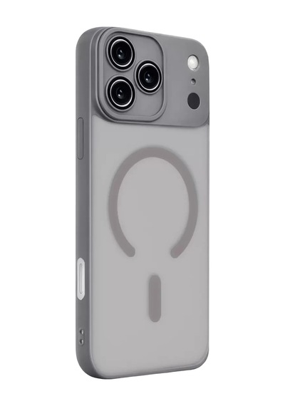 Apple İphone 17 Pro Max Jota Lensli Magsafe Kapak - Titan Gri renkli