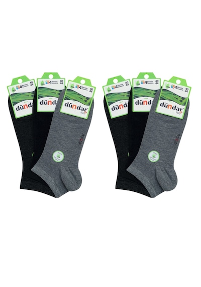 Dündar Çorap Dündar Plus 4605 Erkek Bambu Patik Çorap 6 Adet 001 Çok Renkli