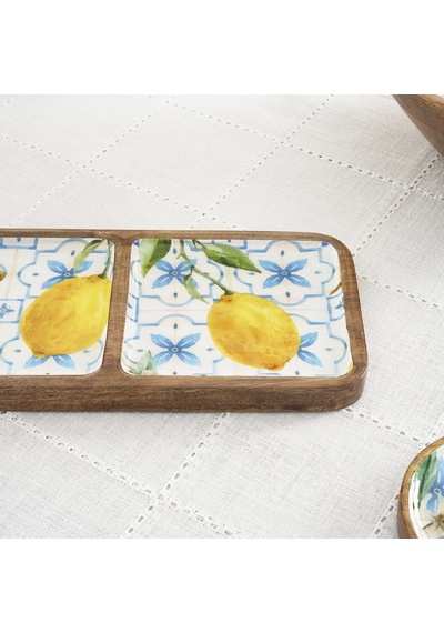 Karaca Home Mango Lemon 3'lü Çerezlik 42x14x2,5 Cm