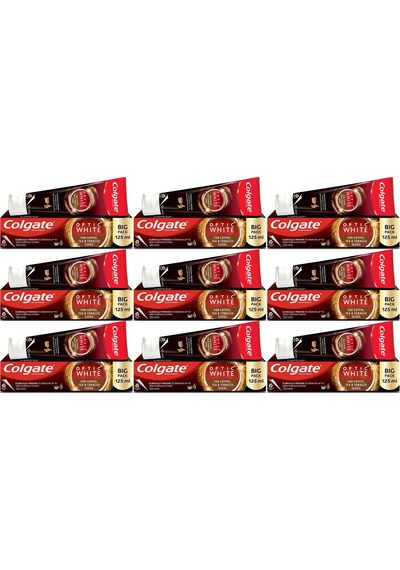 Colgate Diş Macunu Optic White 125ml Çay-kahve-sigara 9 Lu Set