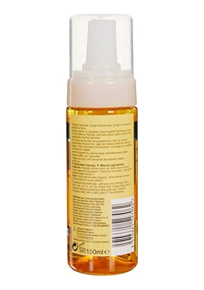 Neutrogena Soothing Clear Köpük 150ml Lekeli Ve Hassas Ciltler İçin Zerdeçal Özlü Yüz Yıkama Jeli, Derinlemesine Temizler, Nazik Günlük Temizleyici