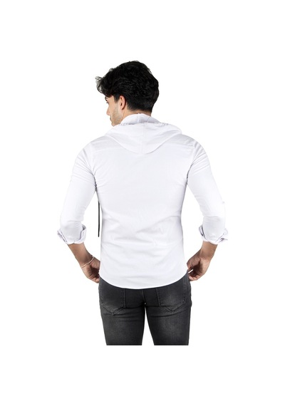 Deepsea Erkek Beyaz Kapüşonlu Slim Fit Dar Kesim Gömlek Likralı Pamuklu Likralı Kot Gömlek 2300396 Beyaz Deepsea Erkek Beyaz Kapüşonlu Slim Fit Dar Kesim Gömlek Likralı Pamuklu Likralı Kot Gömlek 2300396 Beyaz
