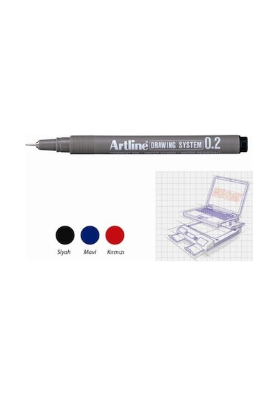 Artlıne Çizim Kalemi Drawıng System 0.2Mm 232 Siya