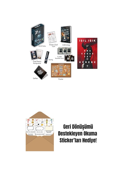 Kardan Adamın Külleri Kutulu Set Ciltli + Ona Kadar Say 2 - Körebe + Okuma Sticker'ları