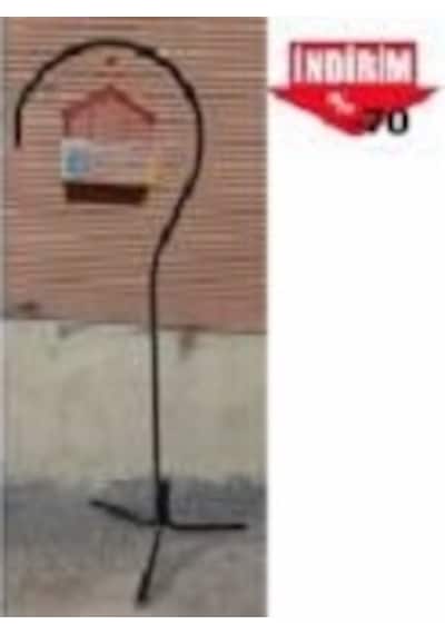 2 Li Kuş Kafesi Askısı Kafes Asma Ayağı Stand Sehpalı Siyah