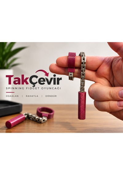 Takçevir Parmakta Dönen Zincirli Stres Oyuncağı Fidget