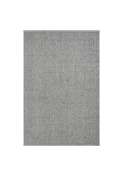 Mariesse Home Lara İskandinav Dokuma Bukleli Modern Salon Halısı Mutfak Halısı Koridor Halısı Yolluk 623-antrasıt