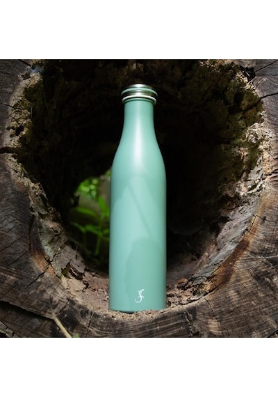 Lurch - 750 Ml Adaçayı Yeşil, Paslanmaz Çelik Termos - Çift Cidarlı, Sızdırmaz - 240807 Beyaz