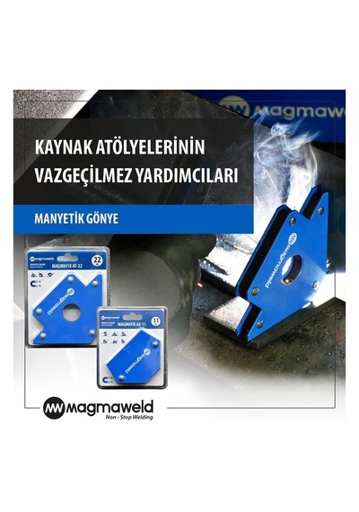 Magmaweld Magmafix Ax-11 Mıknatıslı Manyetik Kaynak Gönyesi 11 Kg, 5 Açılı