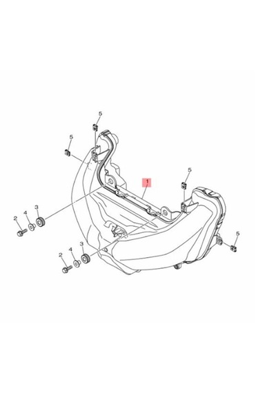 Yamaha Xmax250/300 2021-2023 Far B5xh4300
