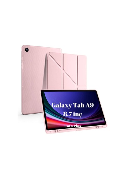 A9 8.7inç İle Uyumlu Kılıf Kalem Bölmeli Trifolding Case X110 X115 X117 Rose Gold Sku: Zeusb0dy6b6lrw Arka Kapak