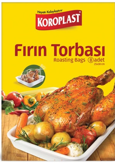 Koroplast Fırın Torbası 8'li 4 Adet Çok Renkli
