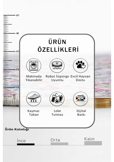 Yıkanabilir Yolluk 2 Vizon