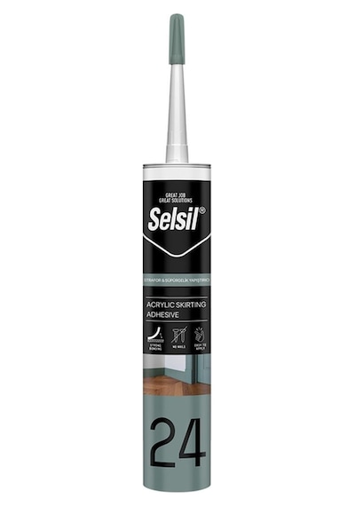 Selsil Strafor Ve Süpürgelik Yapıştırıcı 500 Grx 5adet