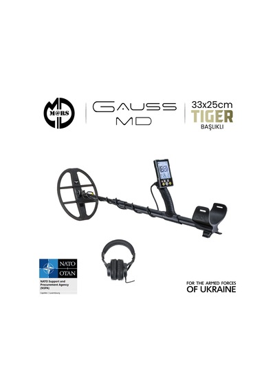 Gauss Md Dedektör Tıger 33x25,5cm Başlık + Kulaklık