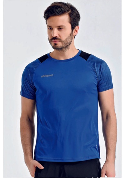 Uhlsport Erkek Lacivert Günlük T-shirt M 3201122 Siyah