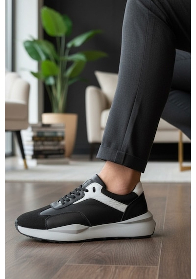 Ürün İsmi: Enoch Erkek Sneaker - İkonik Yan Panel Tasarımlı Hafif Tabanlı Şehir Ayakkabısı Ve Konfor Odaklı Bağcıklı Yürüyüş Ayakkabısı Siyah Ürün İsmi: Enoch Erkek Sneaker - İkonik Yan Panel Tasarımlı Hafif Tabanlı Şehir Ayakkabısı Ve Konfor Odaklı Bağcıklı Yürüyüş Ayakkabısı Siyah