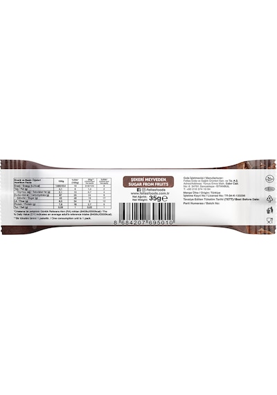 Fellas Meyve Bar - Duble Kakaolu 35g x 12 Adet