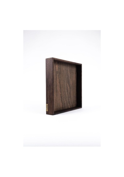 Ahşap Kare Tepsi Büyük 40x40