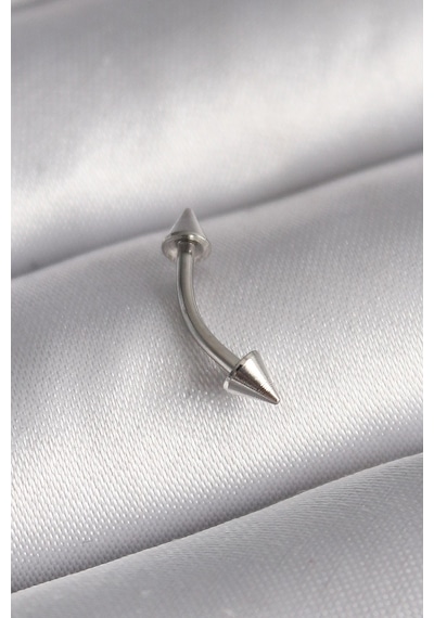 Mey İthalat 316l Çelik Gümüş Renk Çivi Model Piercing 11
