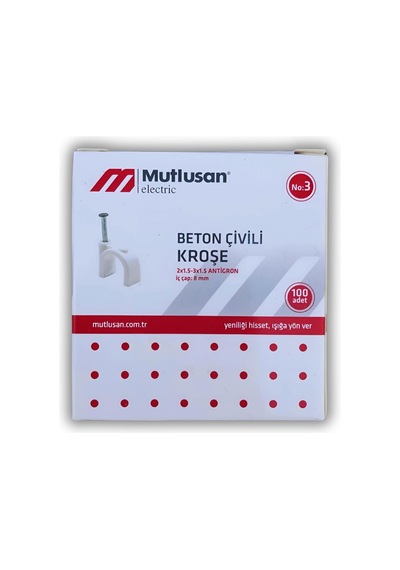 Mutlusan Çivili Kroşe 3 No 100'lü Paket