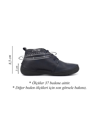 Gönderir Gönderi R Kadın Lacivert Antik Bağcıklı Hakiki Deri Comfort Bot Dkzb02842661