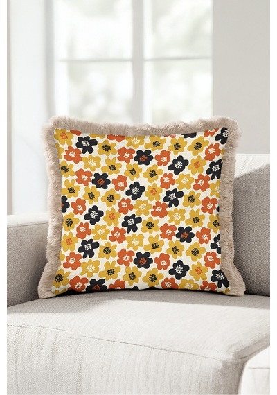 Retro Çiçek Papatya Saçaklı Yastık Kılıfı - Nostaljik Floral Hardal Vizon Püsküllü Kırlent Kılıfı Kadim Esinti Lime Retro Çiçek Papatya Saçaklı Yastık Kılıfı - Nostaljik Floral Hardal Vizon Püsküllü Kırlent Kılıfı Kadim Esinti Lime