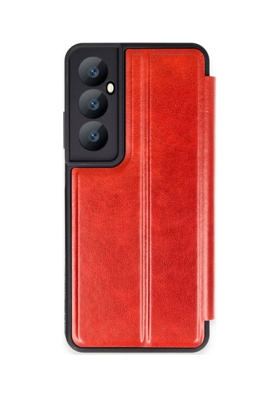 Realme C65 Kılıf Flip Cover - Kırmızı Bzsxx00 1