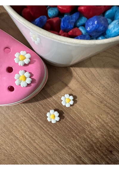 Terlik Süsü 3d Lüks Papatya Plastik - 2 Adet