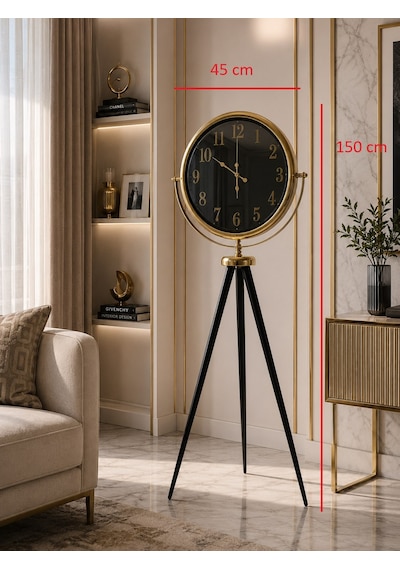 Gold Elite Aynalı Tripod 150 X 45 Cm Ayaklı Saat Diğer
