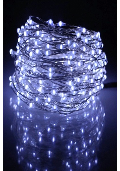Peri Led Işık 5 Metre Beyaz Dekor Lambası 50 Ledli Gün Işığı