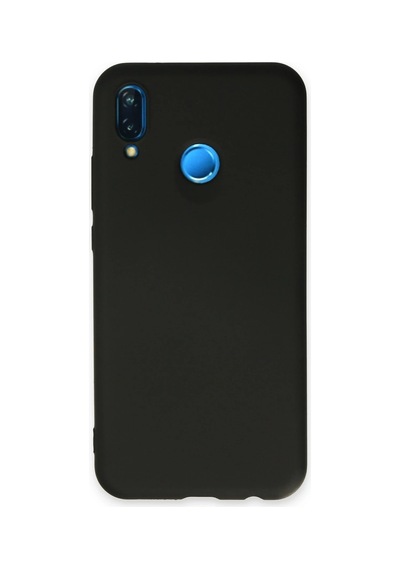 Mey Najmaddin Huawei P20 Lite Kılıf Nano İçi Kadife Silikon - Siyah Najmaddin Diğer