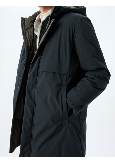 Koton Anorak Mont Slim Fit Fermuarlı Lacivert 5wam00008hw Lacivert