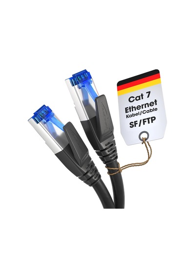 Kabeldirekt Cat 7 Ethernet Kablosu 10gbit/s 1m