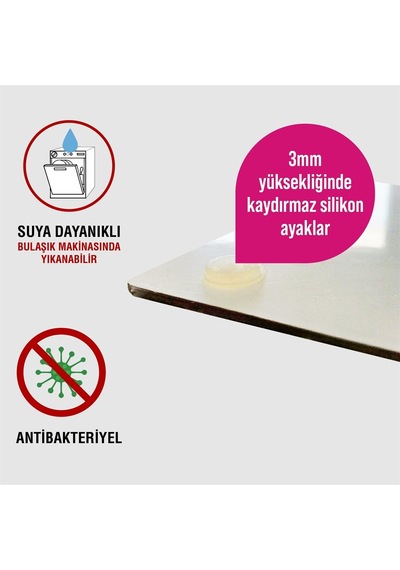 Decovetro Cam Kesme Tahtası Ve Sunum Tablası Çizgi Gold Desenli 20 X 30 Cm