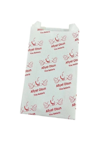 9x26 Cm Lvc Kuşe Kese Kağıdı Desenli Beyaz 10 Kg