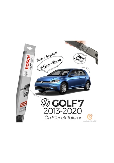 Volkswagen Golf 7 Muz Silecek Takımı 2013-2020 Bosch Aeroeco